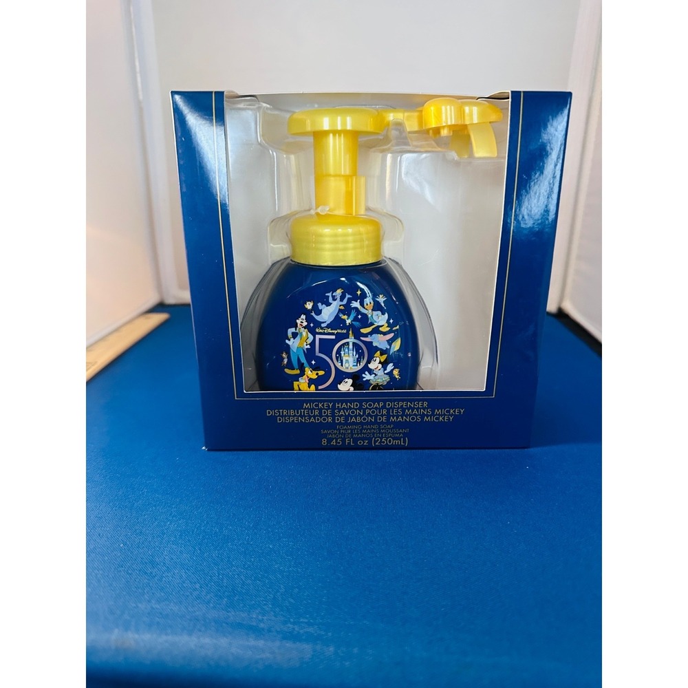 Walt Disney World 50th Anniversary Mickey Hand Soap Dispenser 8.45 FL OZ *New